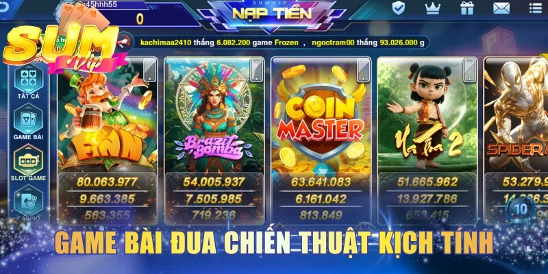 Game bài phong phú thỏa sức đua chiến thuật